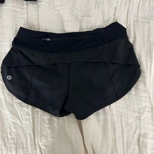 Black lululemon shorts size 4
